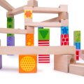 Bigjigs Toys Wooden ball track coloured