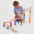 Bigjigs Toys Wooden ball track coloured