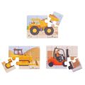 Bigjigs Toys Puzzle 3in1 Building Machines