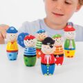 Bigjigs Toys Wooden Skittles Pirates
