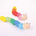 Bigjigs Toys Wooden coloured worm 1 piece