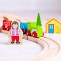 Bigjigs Rail Wooden train track figure eight
