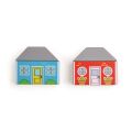 Bigjigs Rail Wooden train track with country road 80 pieces