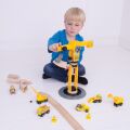 Bigjigs Rail Crane and Construction Machinery