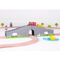 Bigjigs Rail Farm Bridge with Tunnel