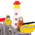 Bigjigs Rail Tunnel with lighthouse and heliport