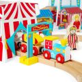 Bigjigs Rail Wooden Train Track Fun Fair 54 pieces