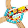 Bigjigs Rail Turntable with tea leaf motif