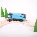 Bigjigs Rail Electric Locomotive Mallard Blue
