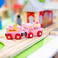 Bigjigs Rail Pink engine with tender