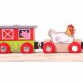 Bigjigs Rail Train farm + 3 tracks