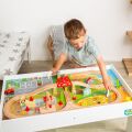 Bigjigs Rail Wooden Train Track and Table