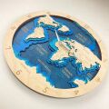 BusyKids Wall clock World map bright
