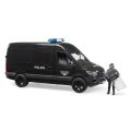 Bruder MB Sprinter with a police officer in heavy clothing