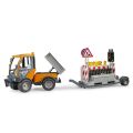 Bruder VarioCar with Platform and Trailer for Road Safety