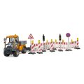 Bruder VarioCar with Platform and Trailer for Road Safety