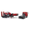 Bruder Truck with trailer MAN TGA and telehandler Manitou