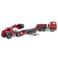 Bruder Truck with trailer MAN TGA and telehandler Manitou