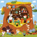Mudpuppy Floor puzzle Forest nursery with shaped pieces 25 pieces