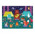 Mudpuppy Puzzle Animal friends at the campfire with scent 60 pieces