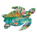 Mudpuppy Puzzle Wetlands in the shape of a turtle 300 pieces