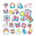 Mudpuppy Stick-on foam shapes for bath Unicorn Dreams
