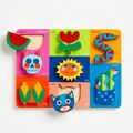 Mudpuppy Wooden jigsaw puzzle Mis amigos, my friends 8 pieces