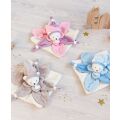 Doudou Gift set - Comfort Blanket Pink Teddy Bear 24 cm