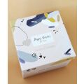 Doudou Gift set - Plush rabbit with beige pompom 25 cm
