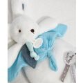 Doudou Gift Set Bunny with Comfort Blanket 25 cm Blue
