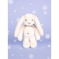 Doudou Plush Rabbit with scarf white 35 cm