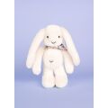 Doudou Plush Rabbit with scarf white 35 cm