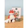 Doudou Gift set Plush fox Romarin with blanket 28 cm