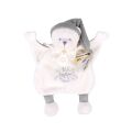 Doudou Gift Set Comfort Blanket Teddy Bear with a Hat 25 cm Grey
