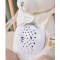 Doudou Gift Set Musical Night Light with Projection Teddy Bear Pink