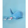 Doudou Gift set - Plush blue whale 15 cm