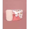 Doudou Happy Rabbit gift set with a scarf and a pink toadstool