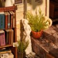 RoboTime 3D wooden puzzle Miniature house Bookstore on the corner