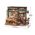 RoboTime 3D wooden jigsaw puzzle Miniature house Cozy restaurant