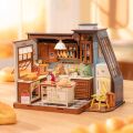 RoboTime 3D wooden jigsaw puzzle Miniature house Kitchen full of scents