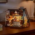 RoboTime 3D wooden jigsaw puzzle Miniature house Kitchen full of scents