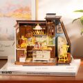 RoboTime 3D wooden jigsaw puzzle Miniature house Kitchen full of scents