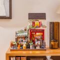 RoboTime 3D Wooden Miniature House Puzzle Vienna Bookstore