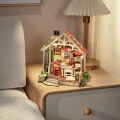 RoboTime 3D Wooden Miniature House Kit Sunny Farmhouse Kitchen