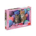 Dino Puzzle Kittens in wool 300 XL pieces