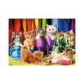 Dino Puzzle Colorful kittens 300 XL pieces