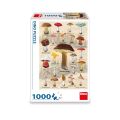 Dino Puzzle Mushrooms collage 1000 pieces