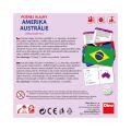 Dino Travel game Meet the flags - America and Australia