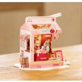 RoboTime 3D wooden jigsaw puzzle miniature house Milk bar Strawberry