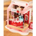 RoboTime 3D wooden jigsaw puzzle miniature house Milk bar Strawberry